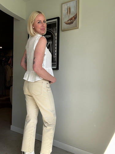 ONLY Henny Frill Button Top