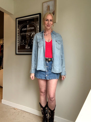 LEVI'S Button Front Skort