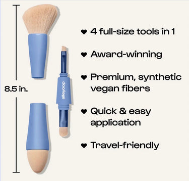 Alleyoop Multi-Tasker - 4-in-1 Makeup Brushes