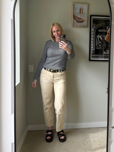 Brunette The Label Ribbed Fitted Long Sleeve
