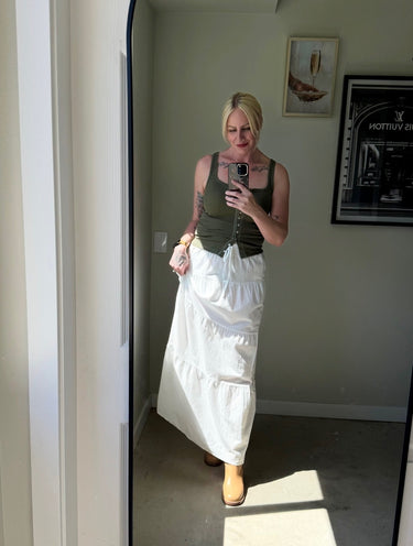 88 Linen Maxi Skirt