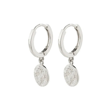 Pilgrim Nomad Coin Huggie Hoop Earrings