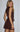Runaway The Label Orla Tailored Mini skirt in chocolate brown.