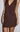 Runaway The Label Orla Tailored Mini skirt in chocolate brown.