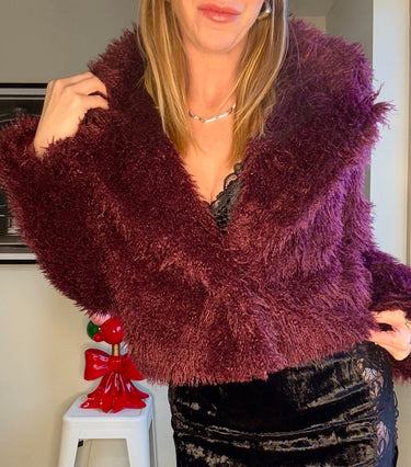 88 Faux Fur Collar Short Coat