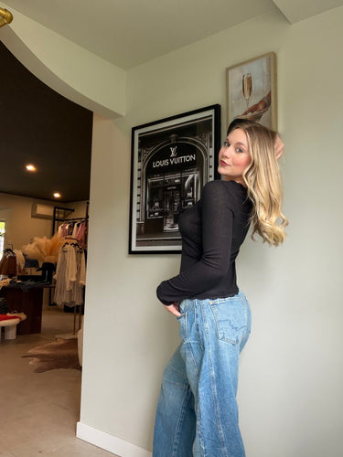Free People Good Luck Mid-Rise Barrel Jean