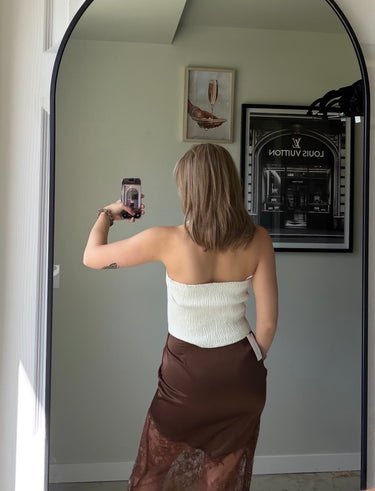 Black Tape Adjustable Halter Top