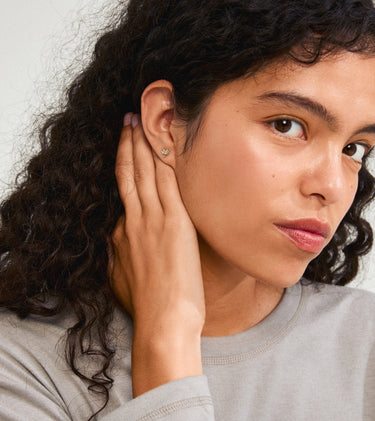 Pilgrim Ryan Heart Micro Stud Earrings