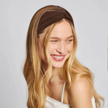 Kitsch Recycled Fabric Wide Twist Headbands (2-Pack)