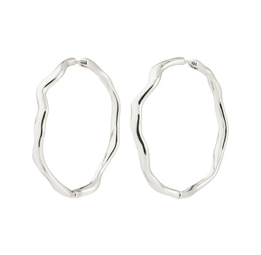 Pilgrim Larkin Wavy Large Hoop Earrings