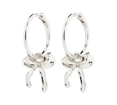 Pilgrim Cassian Bow Hoop Earrings