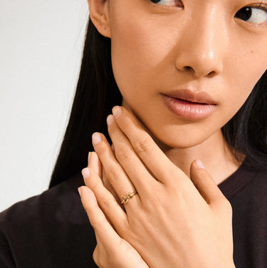 Pilgrim Lulu Bow Stack Ring