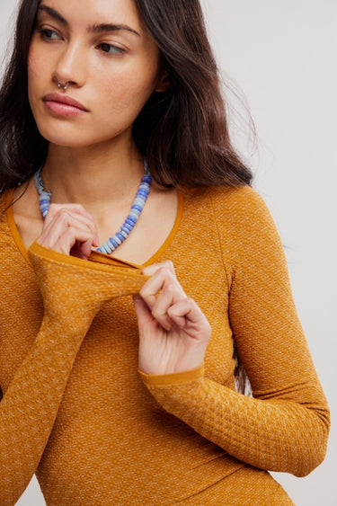Free People Love Letter Long Sleeve Top