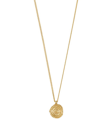 Pilgrim Air Spiral Coin Necklace