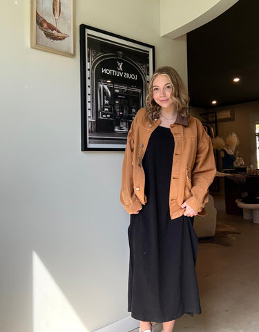 Free People Lemon Denim Barn Jacket