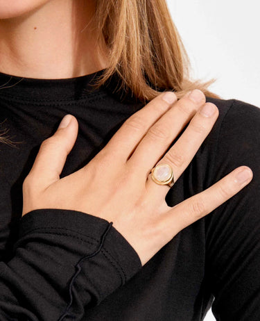 Pilgrim Lyndon Rose Quartz Ring
