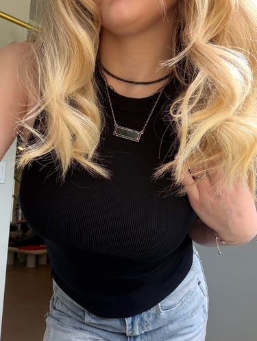 Dex Ribbed Crew Neck Tank Top