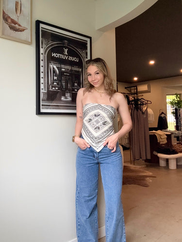 Runaway The Label Alis Mid Rise Wide Leg Denim