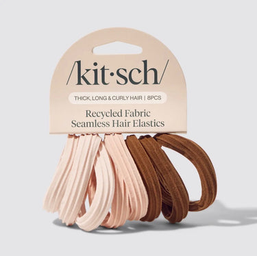 Kitsch Recycled Seamless Hair Elastics 8pc Set