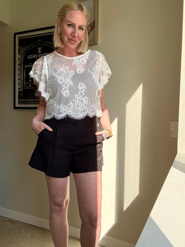 Black Tape Dressy Shorts