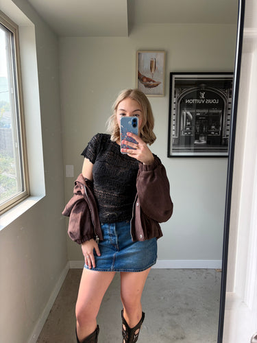 Free People Angelina Lace Tee
