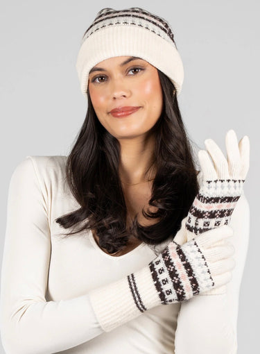 C'est Moi Fair Isle Beanie Glove Set