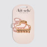 Kitsch Gold Metal Medium Open Shape Puffy Claw Clip