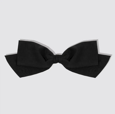 Kitsch Recycled Fabric Oversized Bow Hair Clip In Black