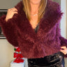 88 Faux Fur Collar Short Coat