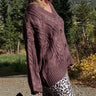 C'est Moi Chunky Cable Knit Cardigan