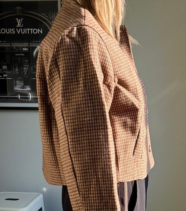 88 Houndstooth Cropped Jacket