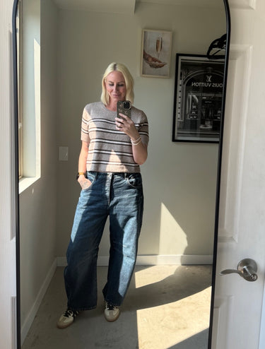 Free People Good Luck Mid-Rise Barrel Jean
