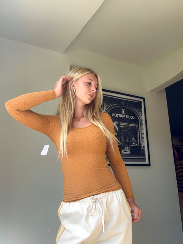 Free People Love Letter Long Sleeve Top