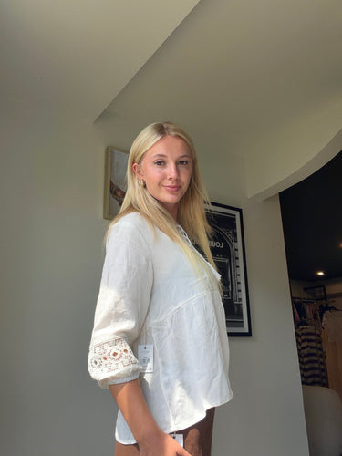 Dex Crochet Trim Blouse