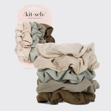 Kitsch Textured Scrunchies 5 Piece Set