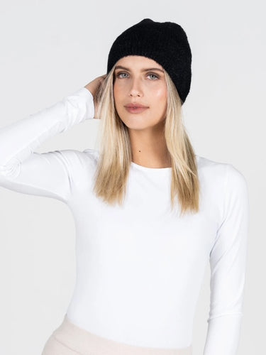 C'est Moi Fuzzy Ribbed Beanie Hat