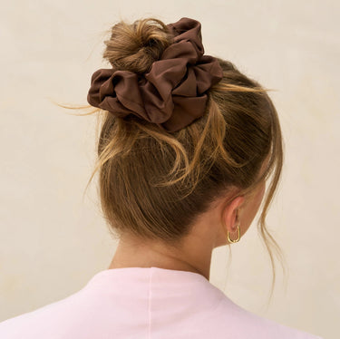 Kitsch Oversized Scrunchies Black & Chocolate (2-Pack)