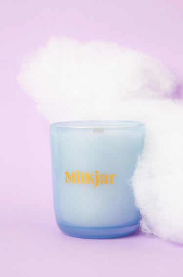 Milk Jar Silver Linings Scented Candle | Palo Santo & Oud (8 oz)