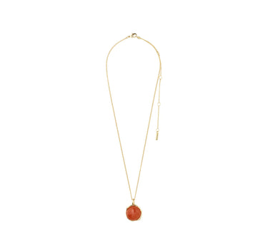 Pilgrim Sense Red Agate Pendant Necklace