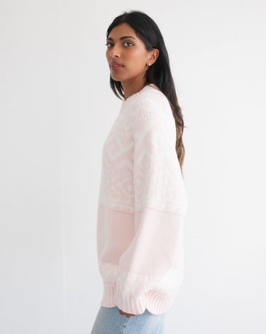 Brunette The Label Fair Isle Knit Sweater
