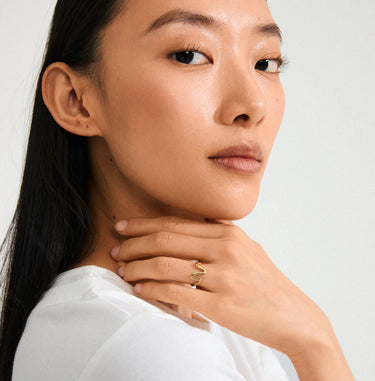 Pilgrim Lulu Wavy Stack Ring