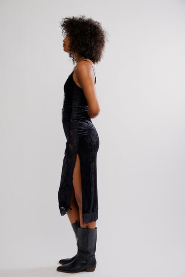 Free People Raise A Toast Midi Slip Dress
