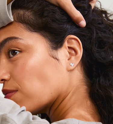 Pilgrim Ryan Heart Micro Stud Earrings