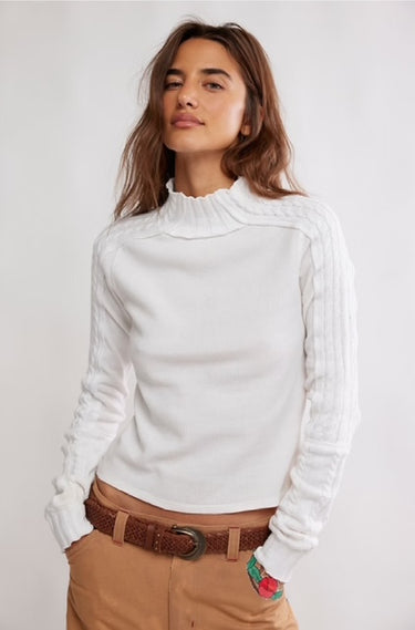 Free People Breezy Swit Knit Top