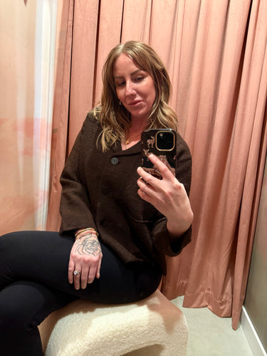 C'est Moi Crop Sweater Blazer