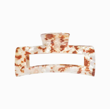Kitsch Eco-Friendly Jumbo Open Shape Claw Clip (Marbled Brown)