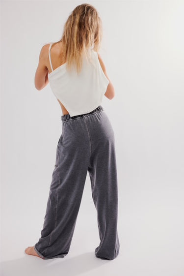 Free People Don't Wait Up Wide-Leg Lounge Pant