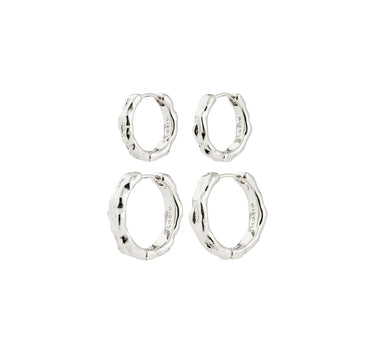 Pilgrim Darby Wavy Hoop Earrings Set