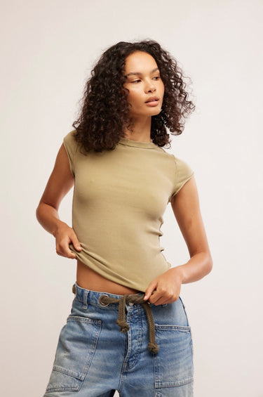 Free People Ever Had Ribbed Tee