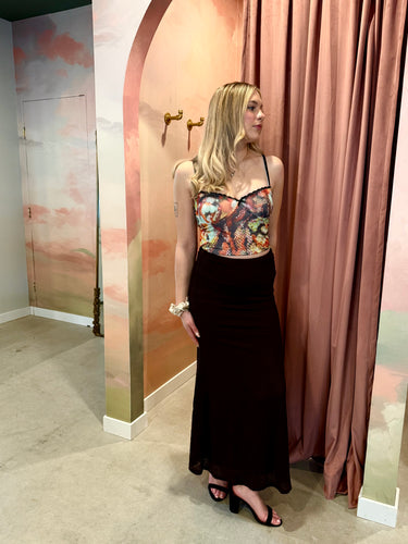 Runaway The Label Orlean Low Waist Knit Maxi Skirt